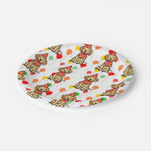 ゴールデンレトリバーパピーバースデーパーティープレート ペーパープレート (アングル)