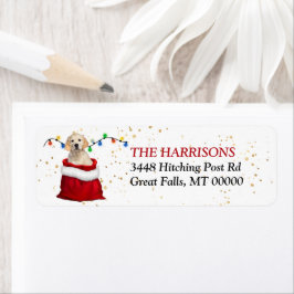 ゴールデンレトリバーパピー抱き枕差出人住所 ラベル