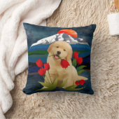 ゴールデンレトリバーパピー枕 クッション (ブランケット)