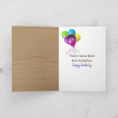 ゴールデンレトリバーパピー誕生日 カード (内部)