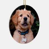 ゴールデンレトリバーパピー セラミックオーナメント (右)