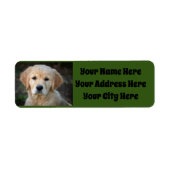 ゴールデンレトリバーパピー ラベル (正面)