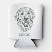 ゴールデンレトリバーパーソナライズされた犬 缶クーラー (正面)