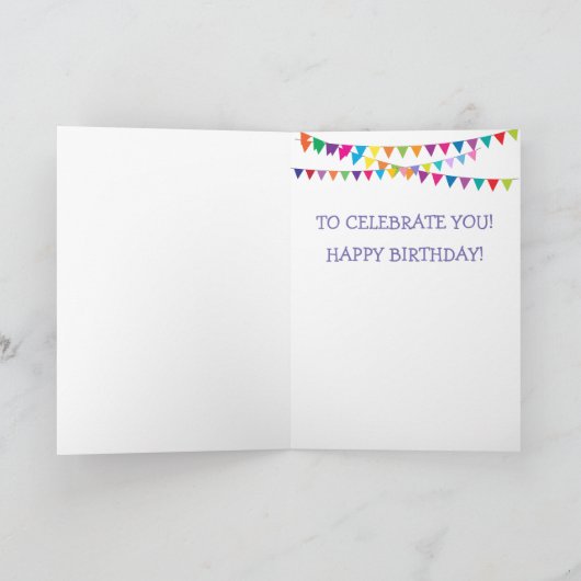 ゴールデンレトリバーパーティーパピー誕生日 カード (内部)