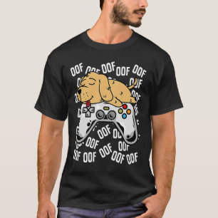 ゴールデンレトリバービデオゲームキッズボーイズGiのNoob Tシャツ