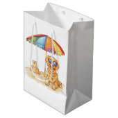 ゴールデンレトリバービーチドッグ ミディアムペーパーバッグ (正面アングル)