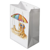 ゴールデンレトリバービーチドッグ ミディアムペーパーバッグ (裏面アングル)