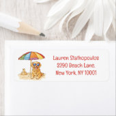 ゴールデンレトリバービーチドッグ ラベル (インサイチュ)