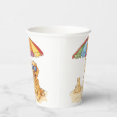 ゴールデンレトリバービーチドッグ 紙コップ (右)