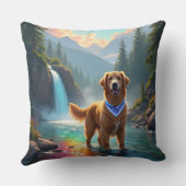 ゴールデンレトリバーファンタジーレインボーリバー クッション (裏面)