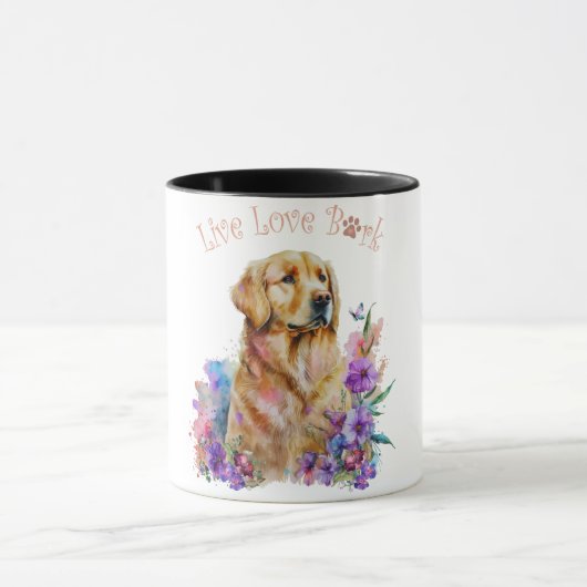 ゴールデンレトリバーフローラ マグカップ (中央)