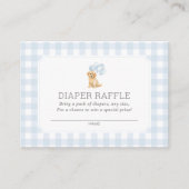 ゴールデンレトリバーベビーシャワーおむつラッフルチケット エンクロージャーカード (正面)