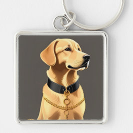 ゴールデンレトリバーポートレート キーホルダー