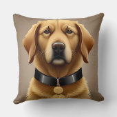 ゴールデンレトリバーポートレート クッション (裏面)