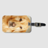 ゴールデンレトリバーポートレート ラゲッジタグ (正面横)