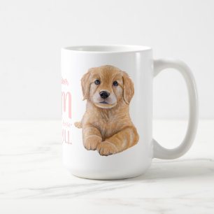 ゴールデンレトリバーママのギフト水の色の子犬 コーヒーマグカップ