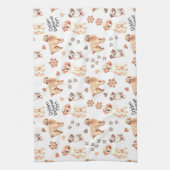 ゴールデンレトリバーママのパターン キッチンタオル (縦)