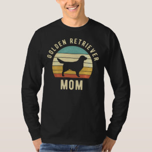 ゴールデンレトリバーママレトロカッコいいおもしろい犬ママ Tシャツ