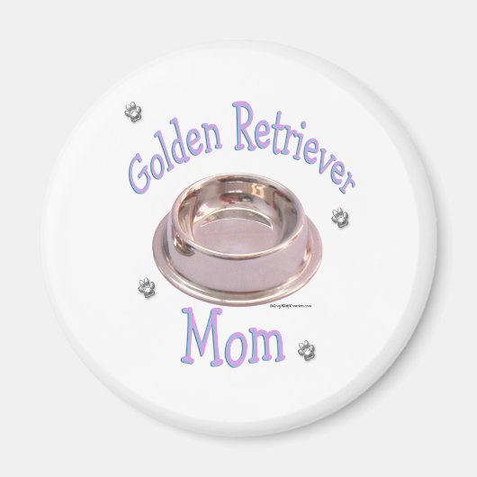 ゴールデンレトリバーママ – マグネット (正面)