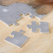 ゴールデンレトリバーミートサンタクリスマスカード ジグソーパズル (側面)