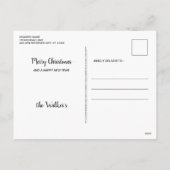 ゴールデンレトリバーメリークリスマスパピードッグ シーズンポストカード (裏面)