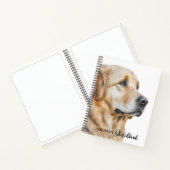 ゴールデンレトリバーモダンドウウォーター色Sketchbook ノートブック (内部)