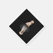 ゴールデンレトリバーライフかわいいラブゴールデンレトリバー スタンダードカクテルナプキン (角)