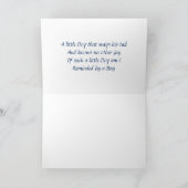 ゴールデンレトリバーリトルボーイビーチグリーティングカード カード (内部)