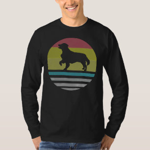 ゴールデンレトリバーレトロスタイル70s 80s 90s tシャツ