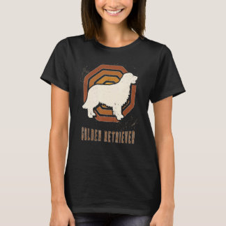 ゴールデンレトリバーヴィンテージクラシックレトロドッグラブ Tシャツ