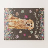 ゴールデンレトリバー中犬ブラウン ジグソーパズル (横)