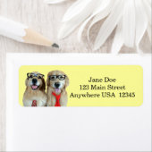 ゴールデンレトリバー付きおたく眼鏡 ラベル (インサイチュ)