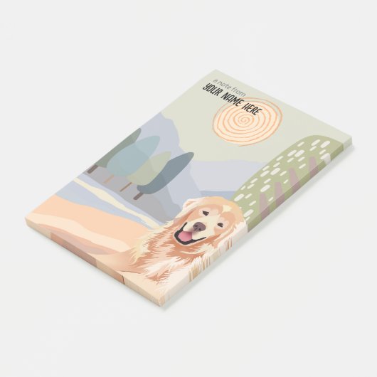 ゴールデンレトリバー付箋 ポストイット (アングル)