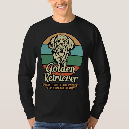 ゴールデンレトリバー公式クール犬 Tシャツ (正面)