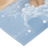 ゴールデンレトリバー冬ワンダーランドクリスマスジョイ テーブルクロス (アングル)