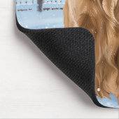 ゴールデンレトリバー冬ワンダーランドクリスマスジョイ マウスパッド (コーナー)