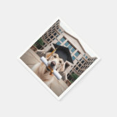 ゴールデンレトリバー卒業生 スタンダードカクテルナプキン (角)