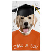 ゴールデンレトリバー卒業生 スモールペーパーバッグ (正面)