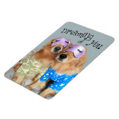 ゴールデンレトリバー夢 マグネット (左側)