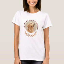 ゴールデンレトリバー大好き女子 Tシャツ