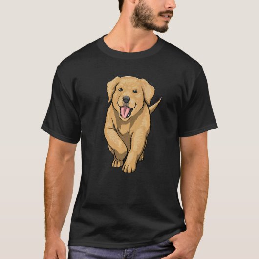 ゴールデンレトリバー女性犬ラブメキシコ Tシャツ (正面)