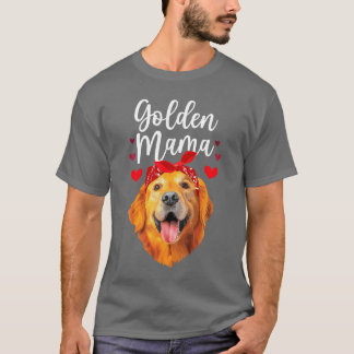 ゴールデンレトリバー好きなママのためのデザイン Tシャツ