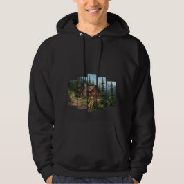 ゴールデンレトリバー好きな山小屋好きな人へ パーカ