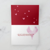 ゴールデンレトリバー子犬の愛の記念日 カード (内部)