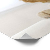 ゴールデンレトリバー子犬クリスマスポスター ポスター (角)