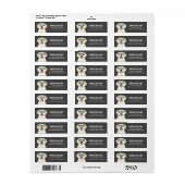 ゴールデンレトリバー差出人住所ラベル ラベル (フルシート)