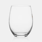 ゴールデンレトリバー幽霊ハロウィーントリックまたはトリートド ステムなしワイングラス (右)