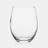 ゴールデンレトリバー幽霊ハロウィーントリックまたはトリートド ステムなしワイングラス (左)