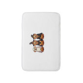 ゴールデンレトリバー幽霊ハロウィーントリックまたはトリートド バスマット (正面縦)