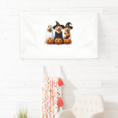 ゴールデンレトリバー幽霊ハロウィーン愛犬家 横断幕 (インサイチュ)